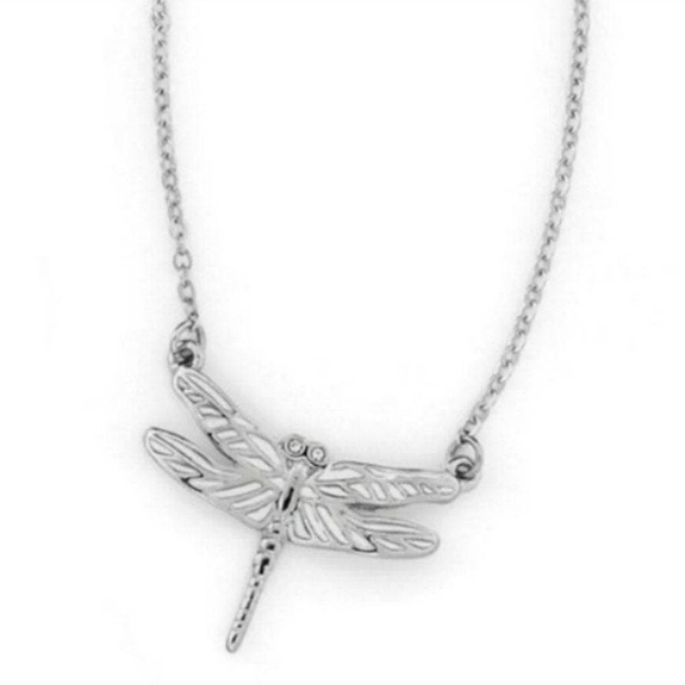 Lia Sophia Silver-plated Anti-Tarnish  Dragonfly Pendant Necklace